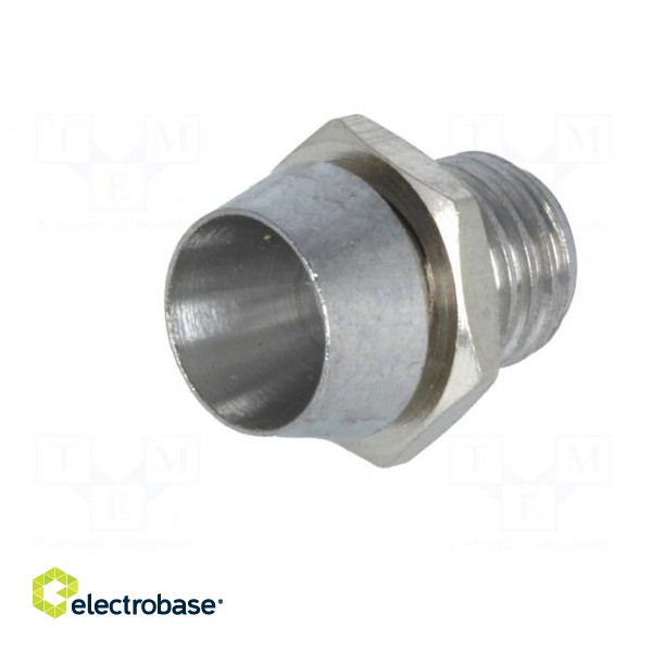 LED holder | 3mm | chromium | brass | concave | L2: 8mm image 2