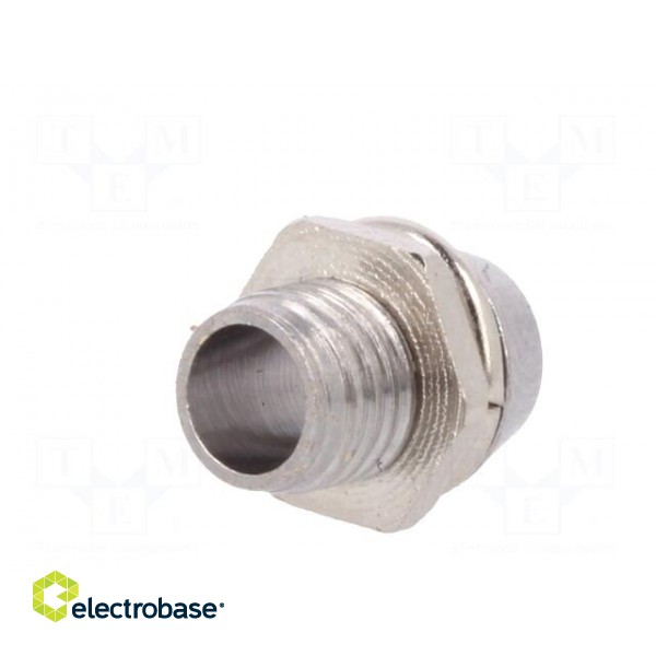 LED holder | 3mm | chromium | metal | concave | with plastic plug image 6