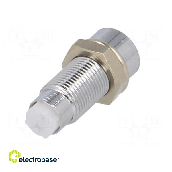 LED holder | 3mm | chromium | metal | concave | with plastic plug image 6