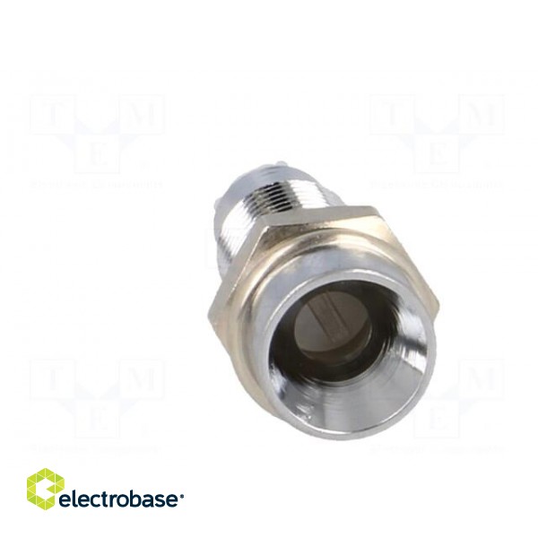 LED holder | 3mm | chromium | metal | concave | with plastic plug image 9