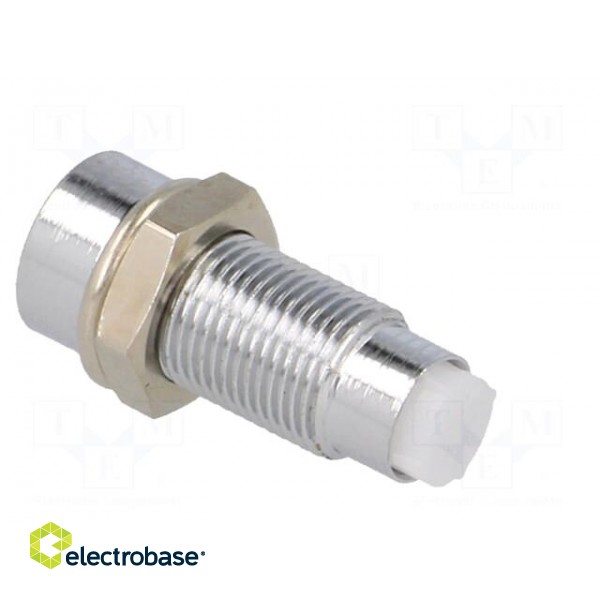 LED holder | 3mm | chromium | metal | concave | with plastic plug image 4