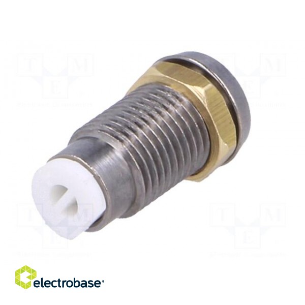 LED holder | 3mm | chromium | metal | concave | with plastic plug | IP66 paveikslėlis 6