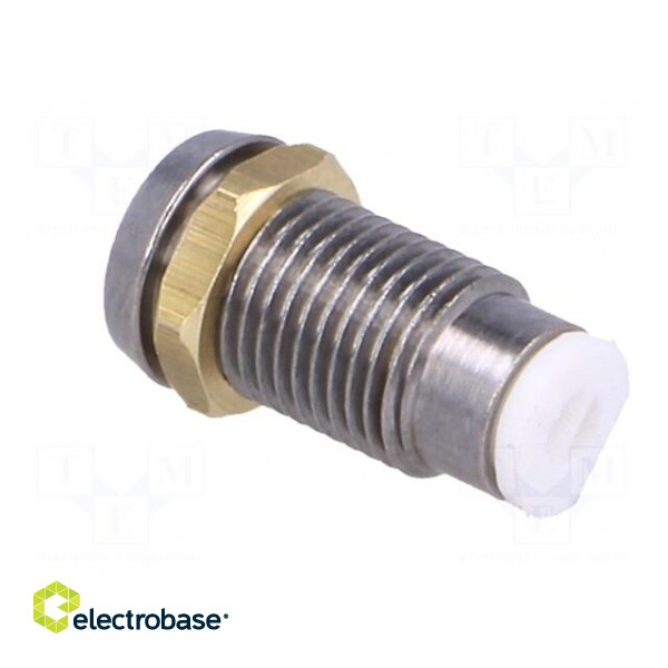 LED holder | 3mm | chromium | metal | concave | with plastic plug | IP66 paveikslėlis 4