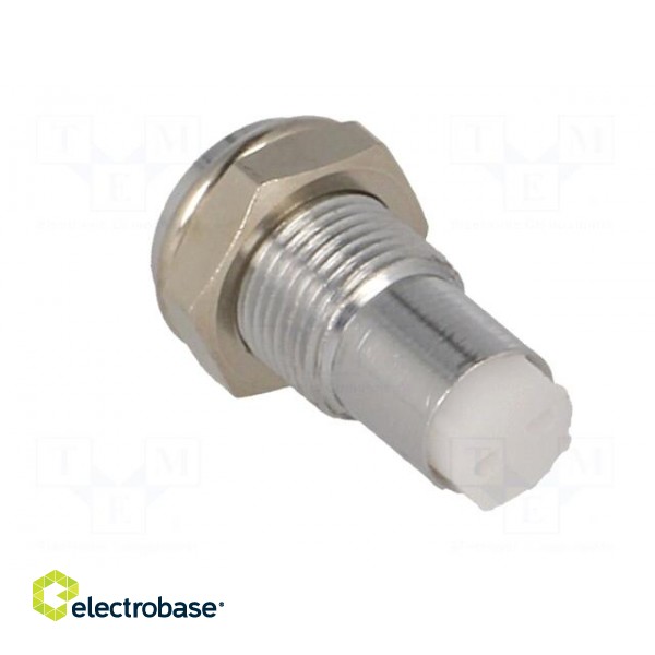 LED holder | 3mm | chromium | metal | convex | with plastic plug image 4