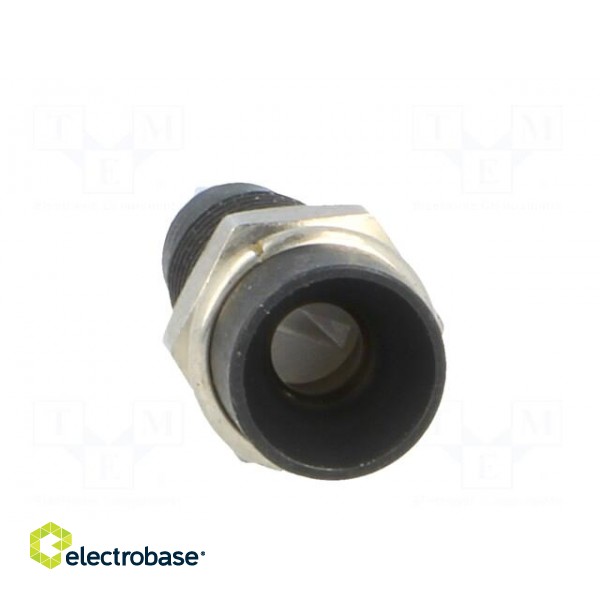 LED holder | 3mm | metal | concave | with plastic plug | black фото 9