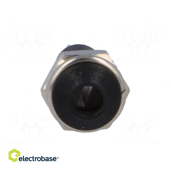 LED holder | 3mm | metal | convex | with plastic plug | black фото 9