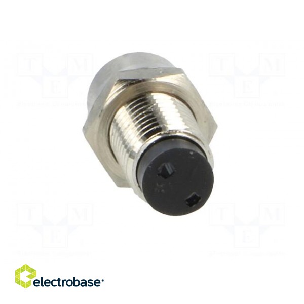 LED holder | 3mm | nickel | concave | with plastic plug фото 5