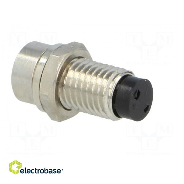LED holder | 3mm | nickel | concave | with plastic plug image 4