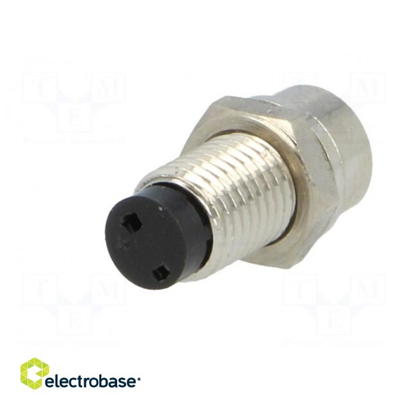 LED holder | 3mm | nickel | concave | with plastic plug image 6