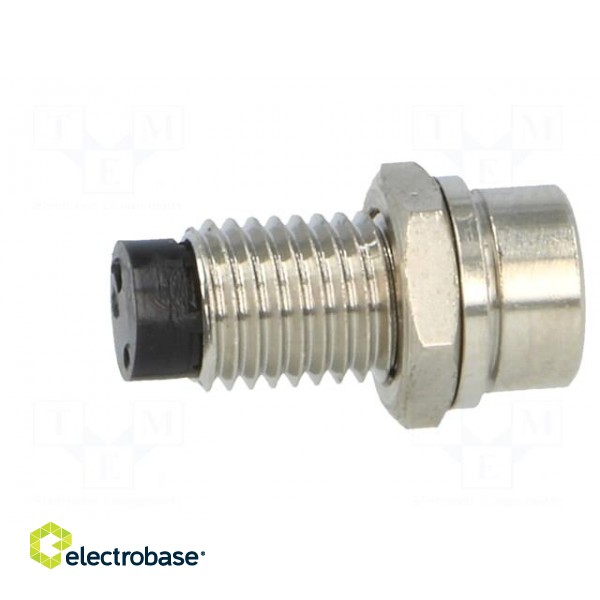 LED holder | 3mm | nickel | concave | with plastic plug фото 7