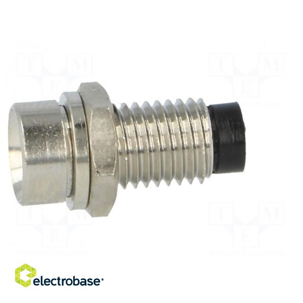 LED holder | 3mm | nickel | concave | with plastic plug фото 3