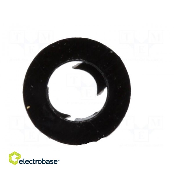 LED holder | 3mm | one-piece | black | UL94V-2 | L: 4.6mm | Mat: polyamide image 9