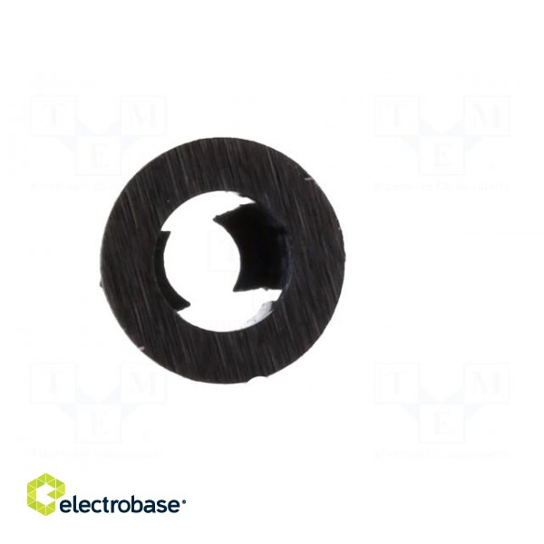 LED holder | 3mm | one-piece | black | UL94V-2 | L: 5.7mm | Mat: polyamide фото 9