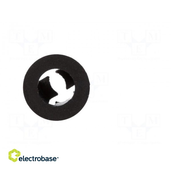 LED holder | 3mm | one-piece | black | UL94V-2 | L: 5.8mm | Mat: polyamide image 9