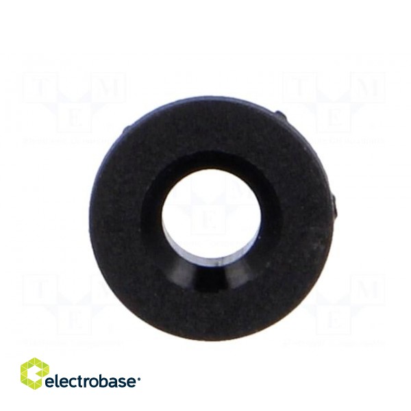 LED holder | 3mm | one-piece | black | UL94V-2 | L: 6.5mm | Mat: polyamide фото 9