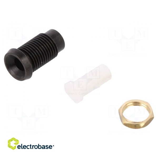 LED holder | 3mm | plastic | concave | with plastic plug | IP66