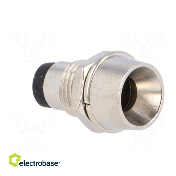 LED holder | 5mm | chromium | concave | with rubber plug image 8