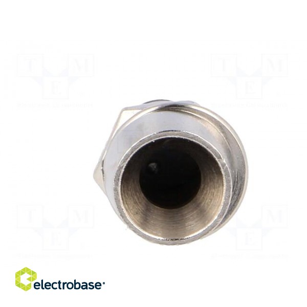 LED holder | 5mm | chromium | concave | with rubber plug image 9