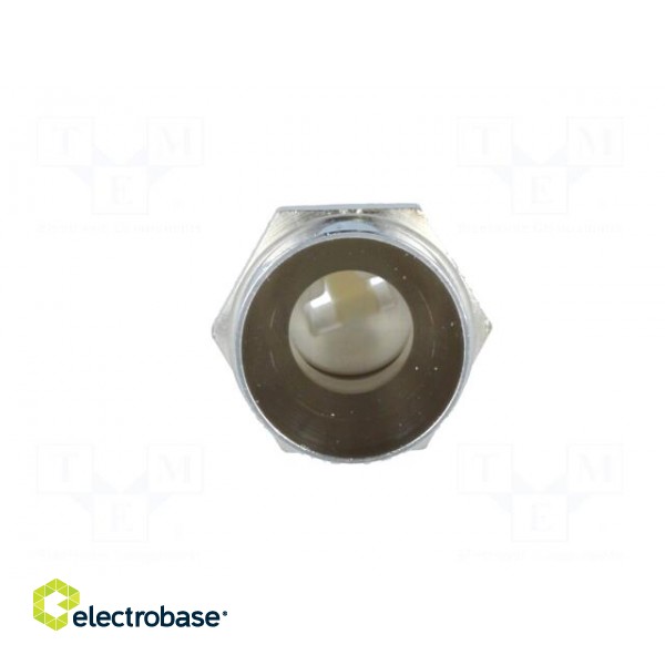 LED holder | 5mm | chromium | metal | concave | with plastic plug image 9
