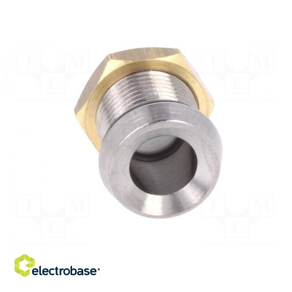 LED holder | 5mm | chromium | metal | concave | with plastic plug | IP66 image 9