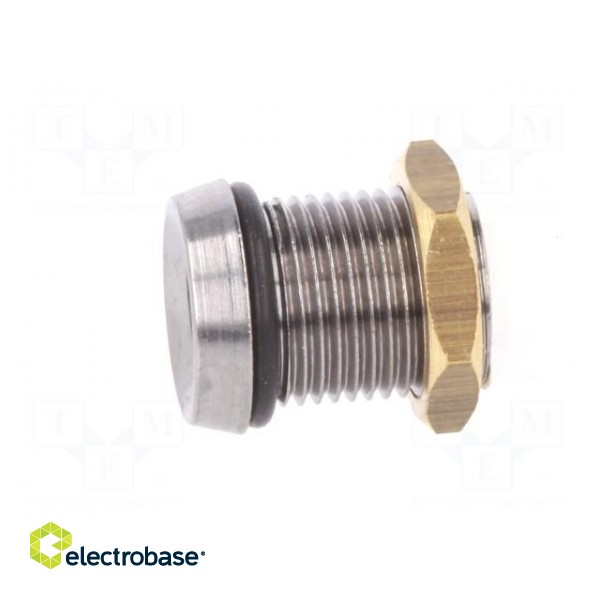 LED holder | 5mm | chromium | metal | concave | with plastic plug | IP66 image 3