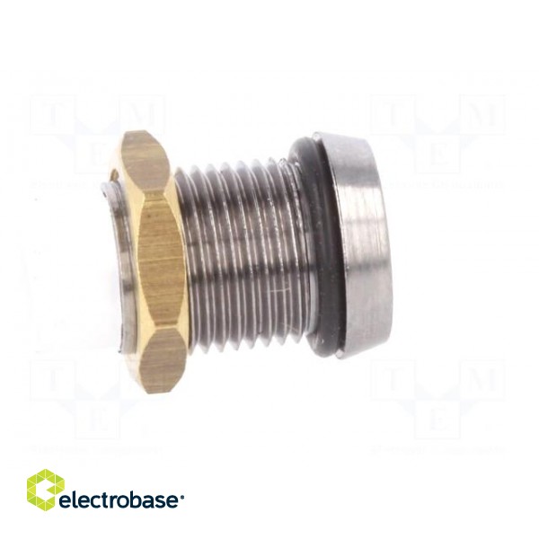 LED holder | 5mm | chromium | metal | concave | with plastic plug | IP66 image 7