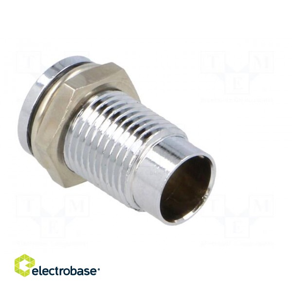 LED holder | 5mm | Cutout: Ø8mm | Body: silver | Body plating: chrome image 4