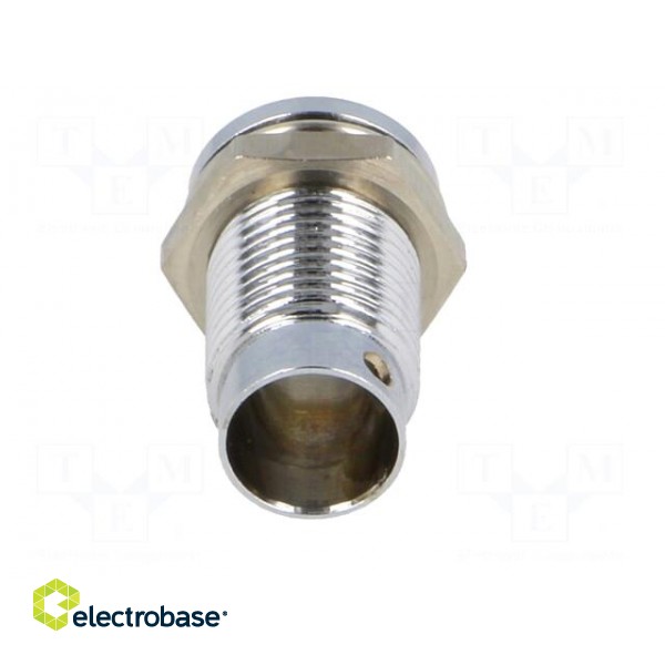 LED holder | 5mm | Cutout: Ø8mm | Body: silver | Body plating: chrome image 5