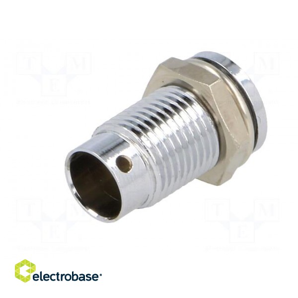 LED holder | 5mm | Cutout: Ø8mm | Body: silver | Body plating: chrome image 6