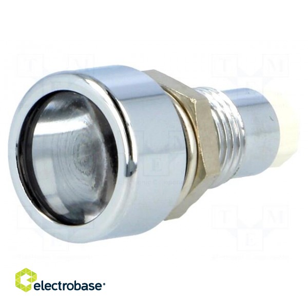 LED holder | 5mm | metal | convex | IP67 image 1
