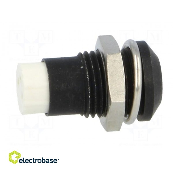 LED holder | 5mm | metal | convex | with plastic plug | black image 7