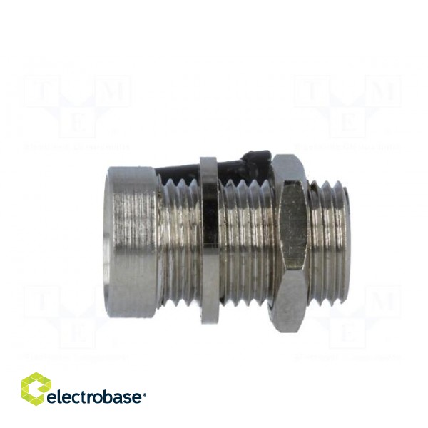 LED holder | 5mm | nickel | concave | with plastic plug image 3