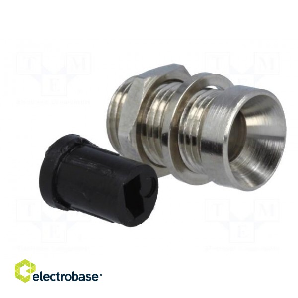 LED holder | 5mm | nickel | concave | with plastic plug image 8