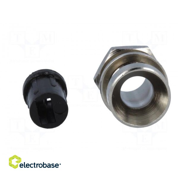 LED holder | 5mm | nickel | concave | with plastic plug image 9