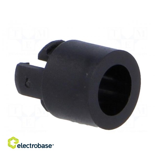 LED holder | 5mm | one-piece | black | UL94V-2 | L: 10.3mm image 8