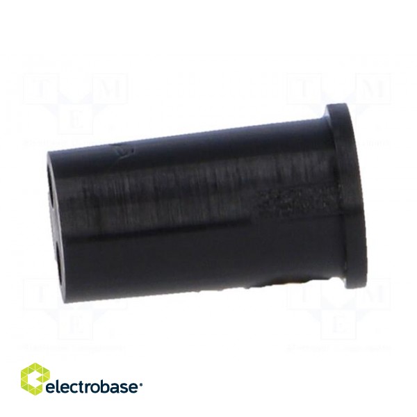 LED holder | 5mm | one-piece | black | UL94V-2 | L: 11.4mm paveikslėlis 7