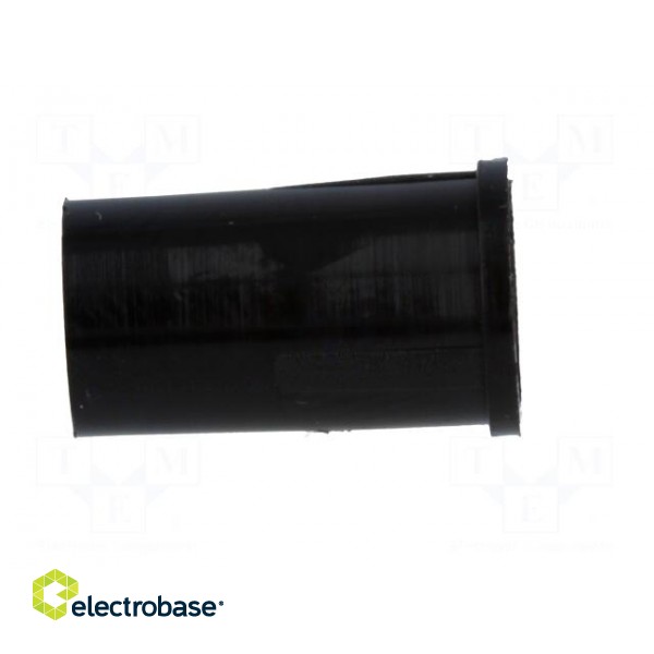 LED holder | 5mm | one-piece | black | UL94V-2 | L: 11.4mm фото 7