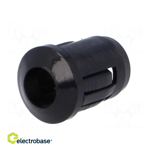LED holder | 5mm | one-piece | black | UL94V-2 | L: 12.5mm image 2