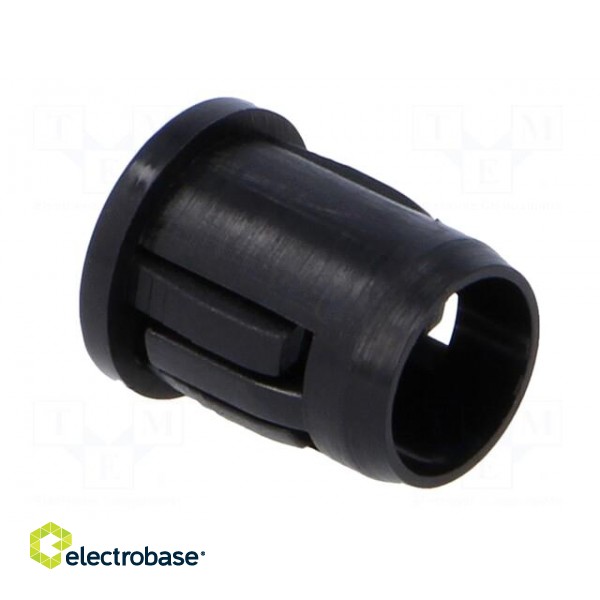 LED holder | 5mm | one-piece | black | UL94V-2 | L: 12.5mm image 4