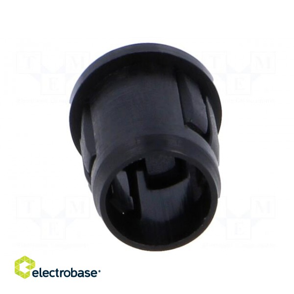 LED holder | 5mm | one-piece | black | UL94V-2 | L: 12.5mm image 5