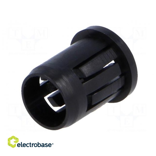 LED holder | 5mm | one-piece | black | UL94V-2 | L: 12.5mm image 6