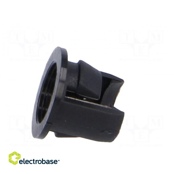 LED holder | 5mm | one-piece | black | UL94V-2 | L: 6.3mm | Mat: polyamide paveikslėlis 3