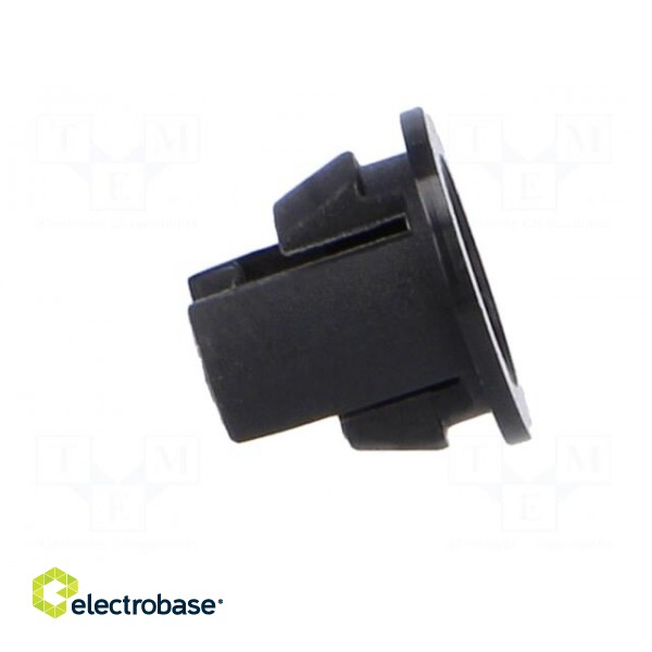 LED holder | 5mm | one-piece | black | UL94V-2 | L: 6.3mm | Mat: polyamide image 7