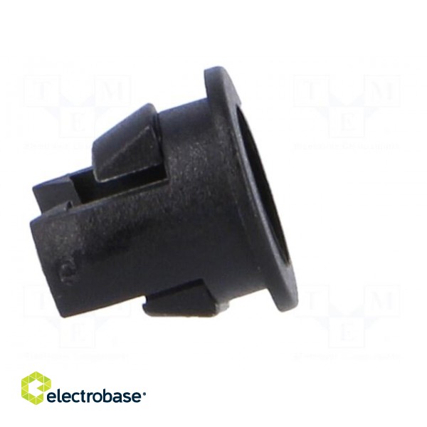 LED holder | 5mm | one-piece | black | UL94V-2 | L: 6.9mm | Mat: polyamide paveikslėlis 7