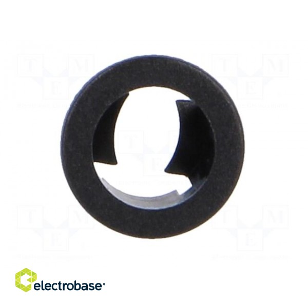 LED holder | 5mm | one-piece | black | UL94V-2 | L: 6.9mm | Mat: polyamide фото 9
