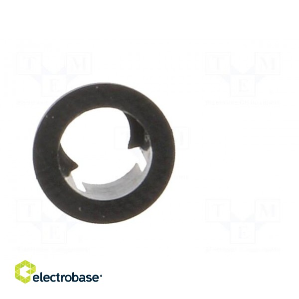 LED holder | 5mm | one-piece | black | UL94V-2 | L: 6.9mm | Mat: polyamide фото 9