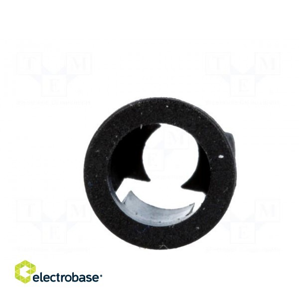 LED holder | 5mm | one-piece | black | UL94V-2 | L: 9.8mm | Mat: polyamide image 9