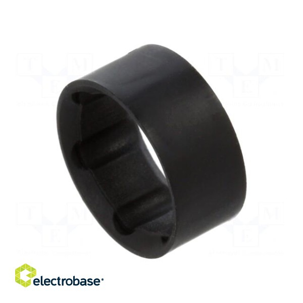 LED holder | 5mm | two-piece | black | UL94V-2 | L: 9mm | Mat: polyamide