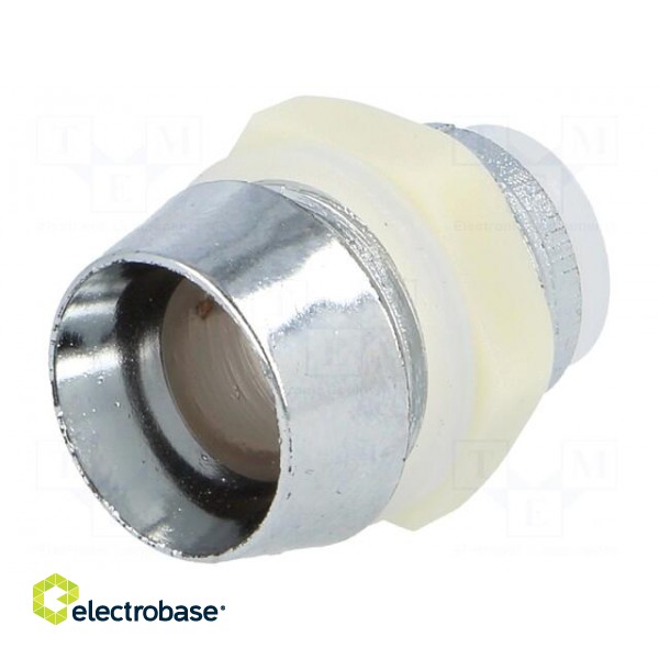 LED holder | 8mm | chromium | ABS | concave | L2: 11.5mm image 1