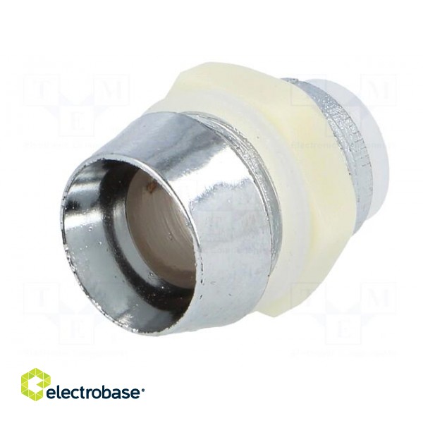 LED holder | 8mm | chromium | ABS | concave | L2: 11.5mm image 2